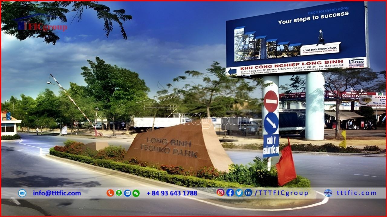 Entrance to AGTEX Long Binh Industrial Park - Dong Nai Province - TTTFIC GROUP