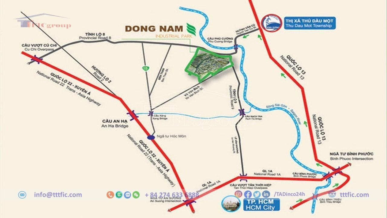 Dong Nam Industrial Park promises to be a promising destination for domestic and foreign investors