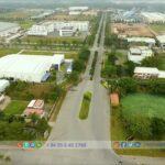 Main entrance road to Long Hau Industrial Park - Long An - TTTFIC Group