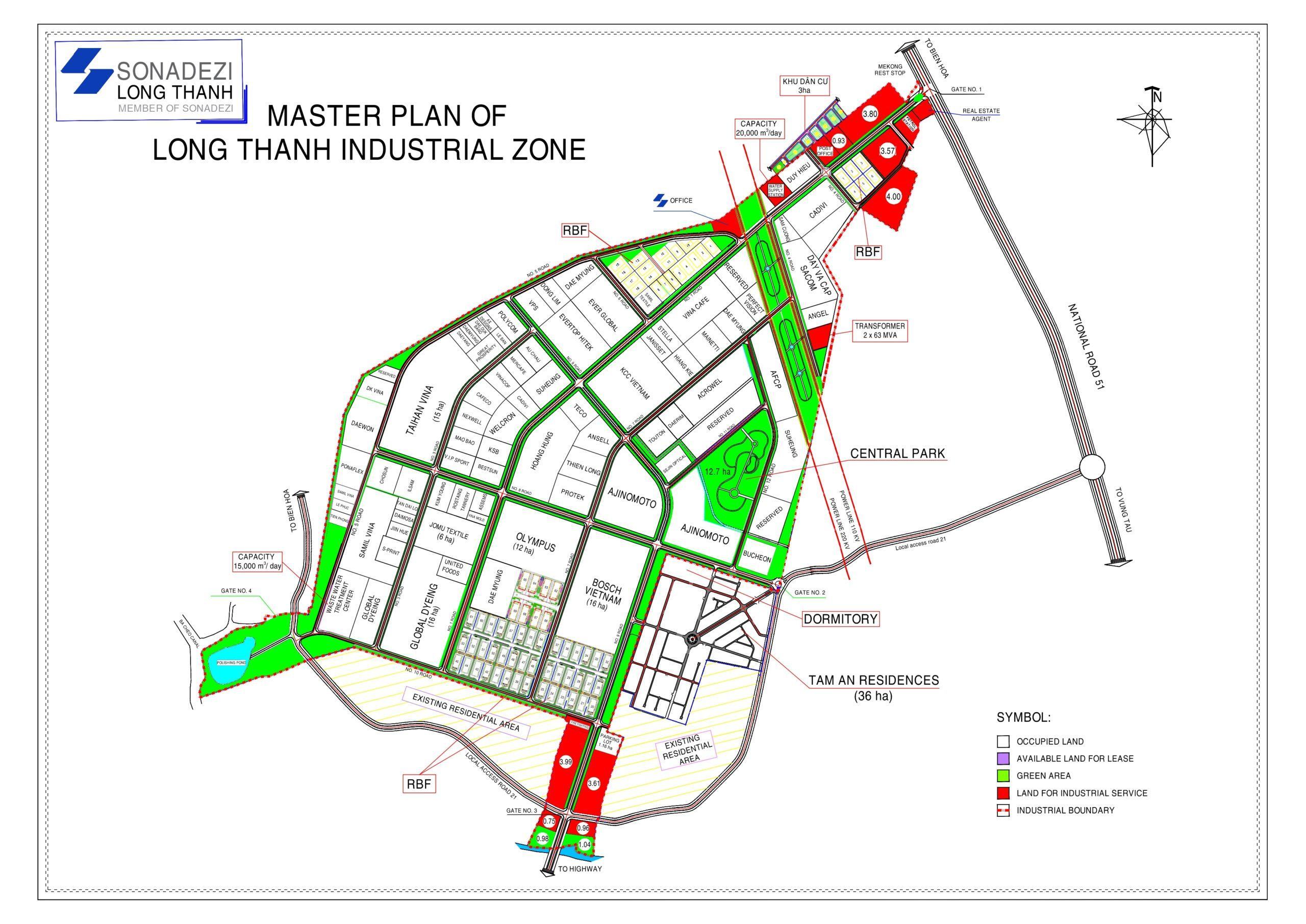 Long Thanh Industrial Park - Dong Nai Province - tttfic.com