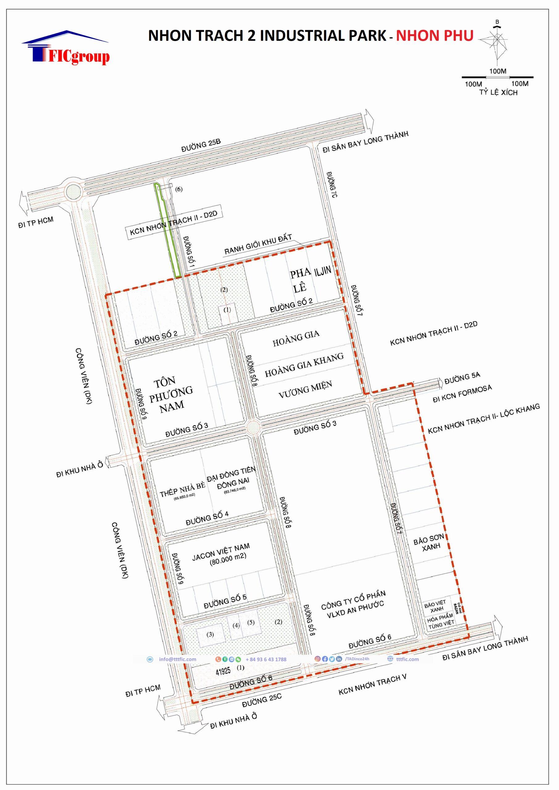 Map-Nhon Trach 2 Industrial Park - Nhon Phu