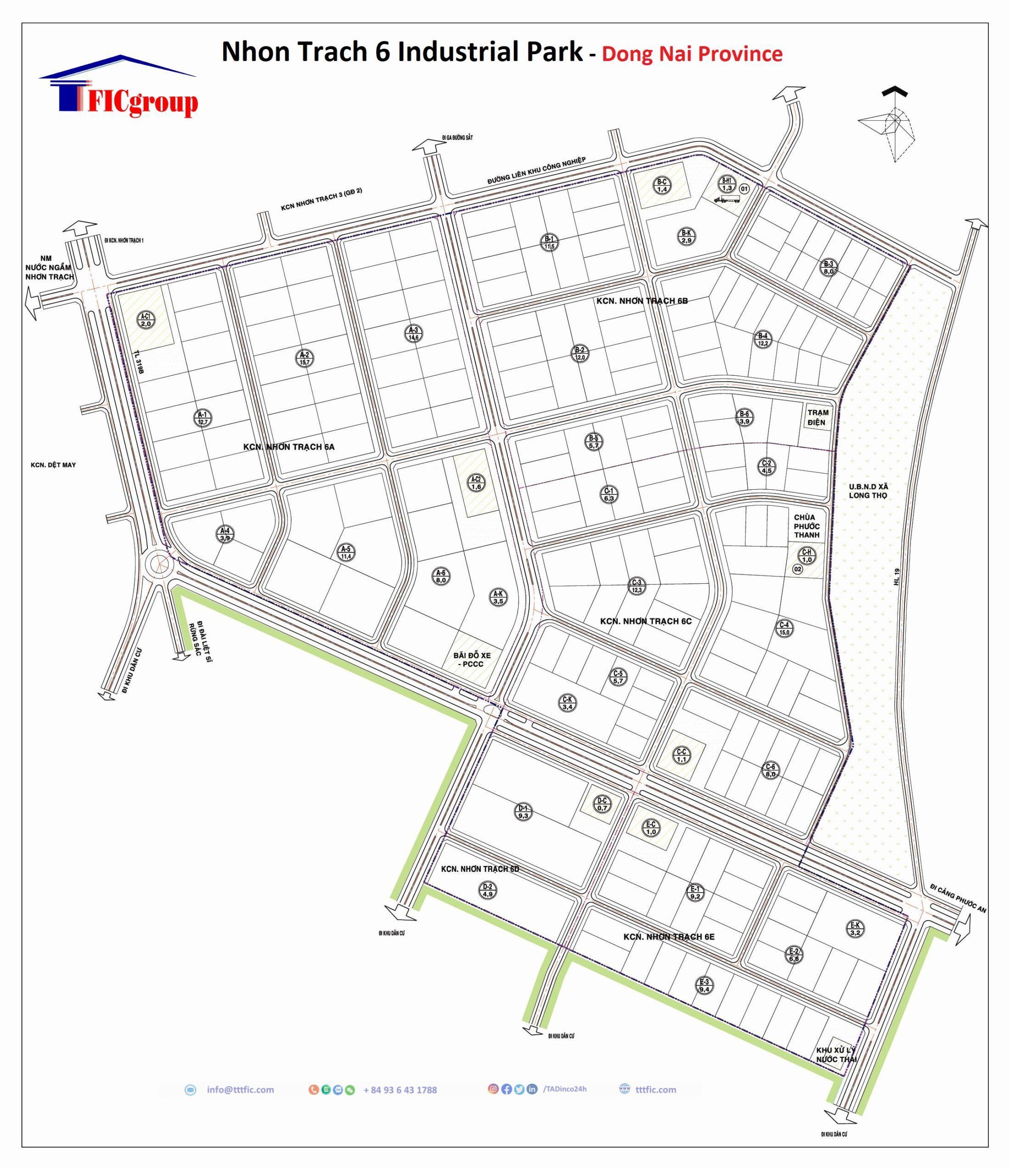 Nhơn Trach 6 Industrial Park - Dong Nai Province - tttfic.com