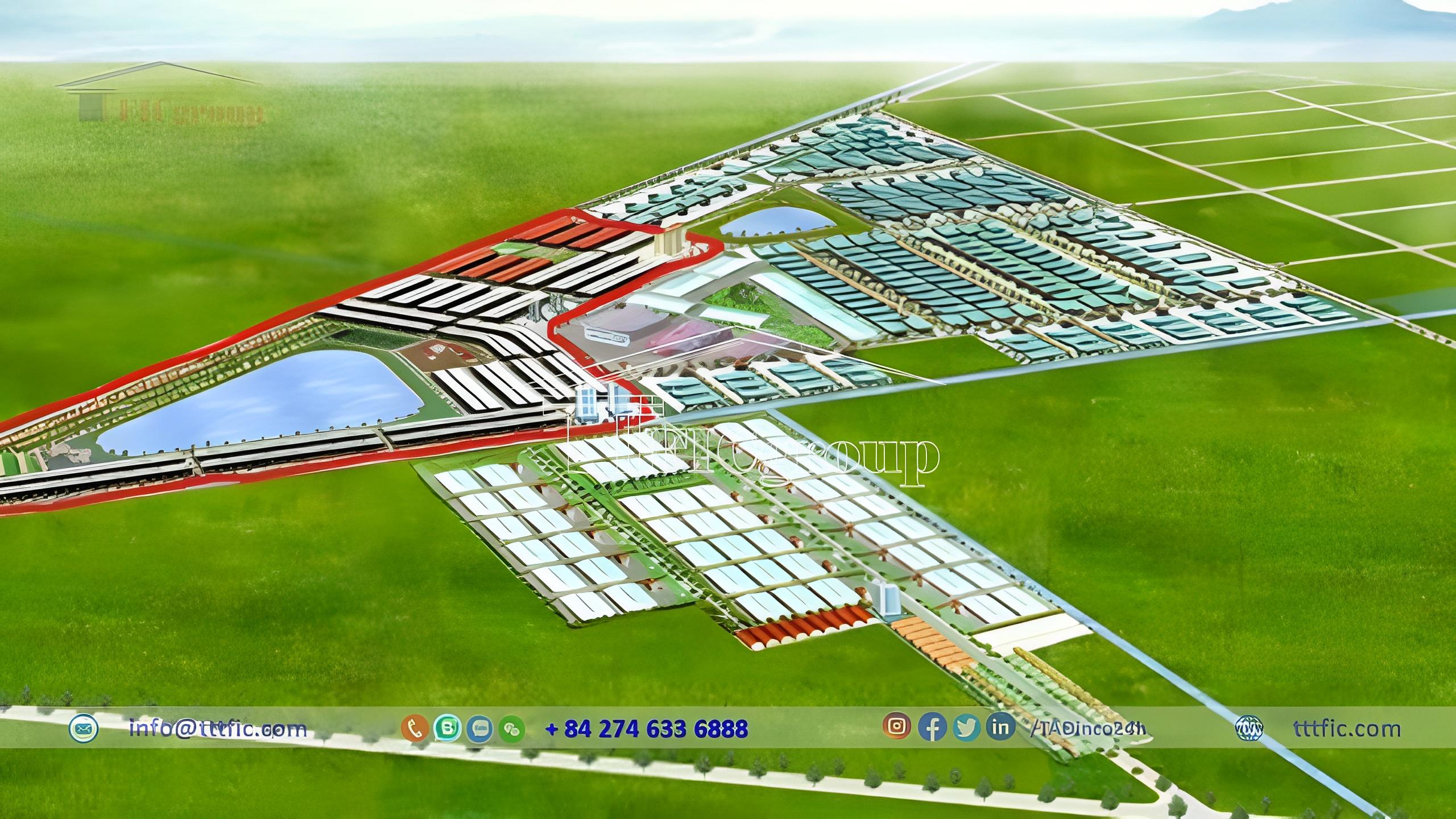 An overview perspective of Tan Do Industrial Park - Long An - TTTFIC Group