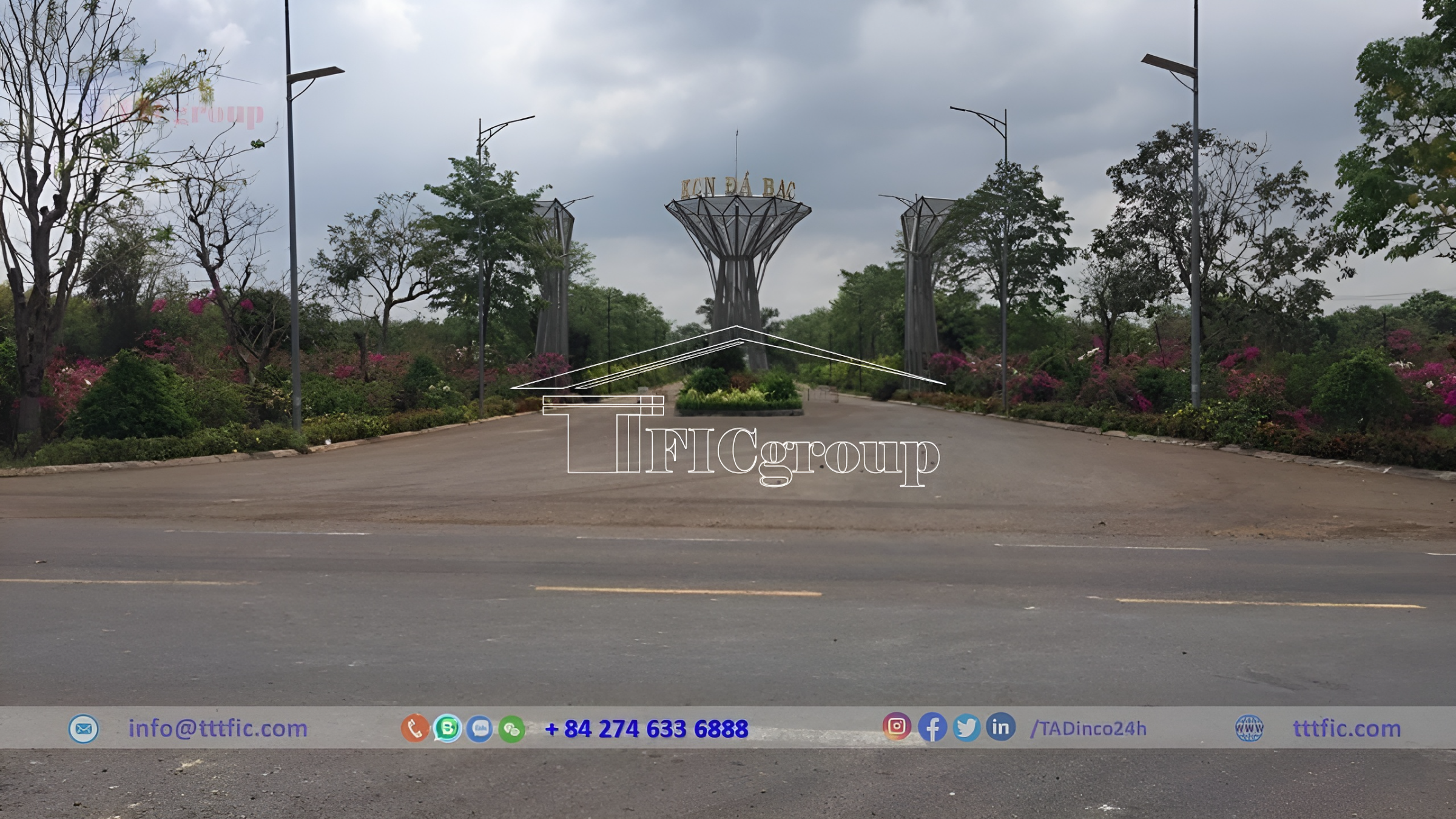 Gate of Da Bac Industrial Park - Ba Ria Vung Tau Province - TTTFIC GROUP