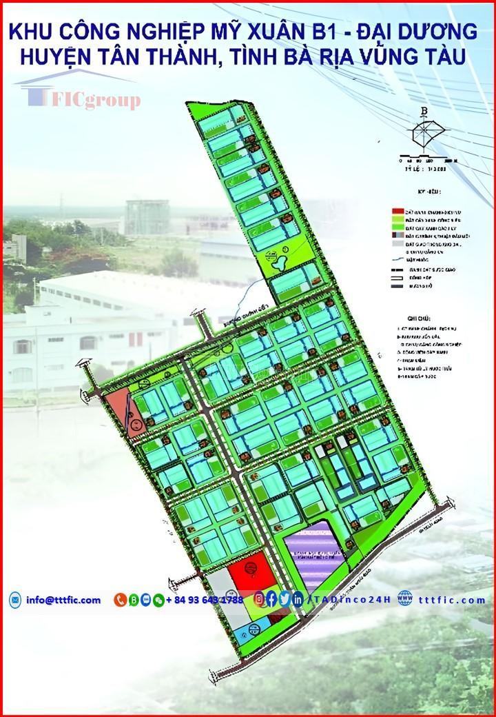 Master Planning Map of My Xuan B1 Dai Duong - Ba Ria Vung Tau Province - TTTFIC GROUP