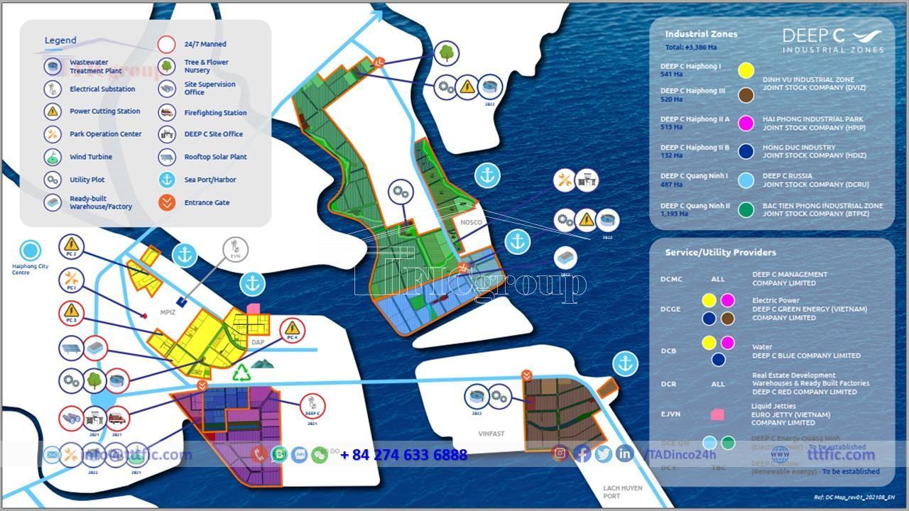 Master map plan of The DEEP C Industrial Zones Complex