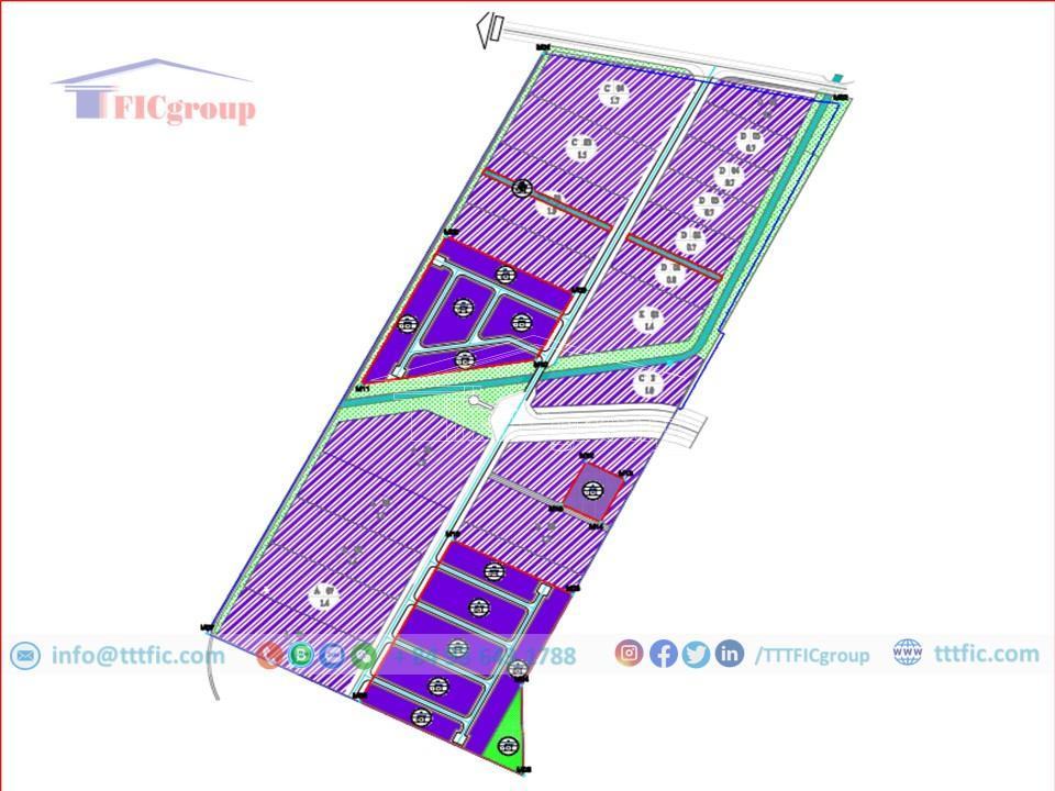 Master plan map of Phan Thiet 2 Industrial Zone - TTTFIC Group