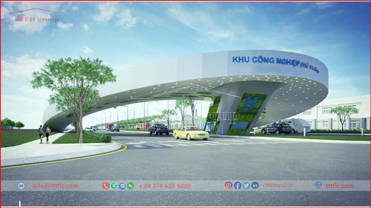 Wellcome gate of Phu Xuan Industrial Zone - Dak Lak - TTTFIC Group