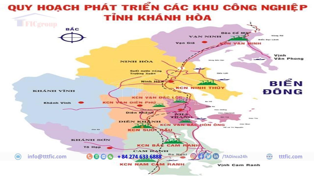 Master plan map of Van Thang Industrial Park