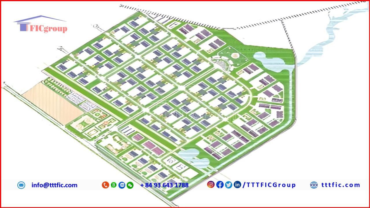 Master plan map of Ha Vang Industrial Park - Ha Tinh Province - TTTFIC Group