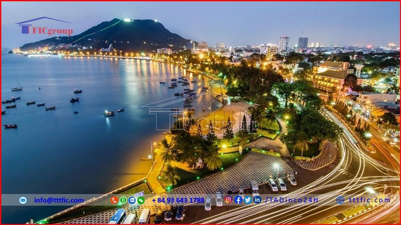 The panoramic view of Vung Tau City at night - TTTFIC Group.