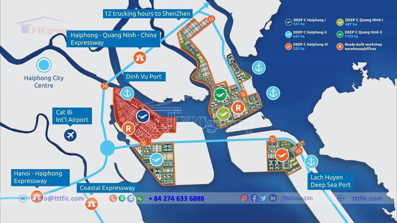 Transportation connectivity to DEEP C Hai Phong I Industrial Park - TTTFIC Group