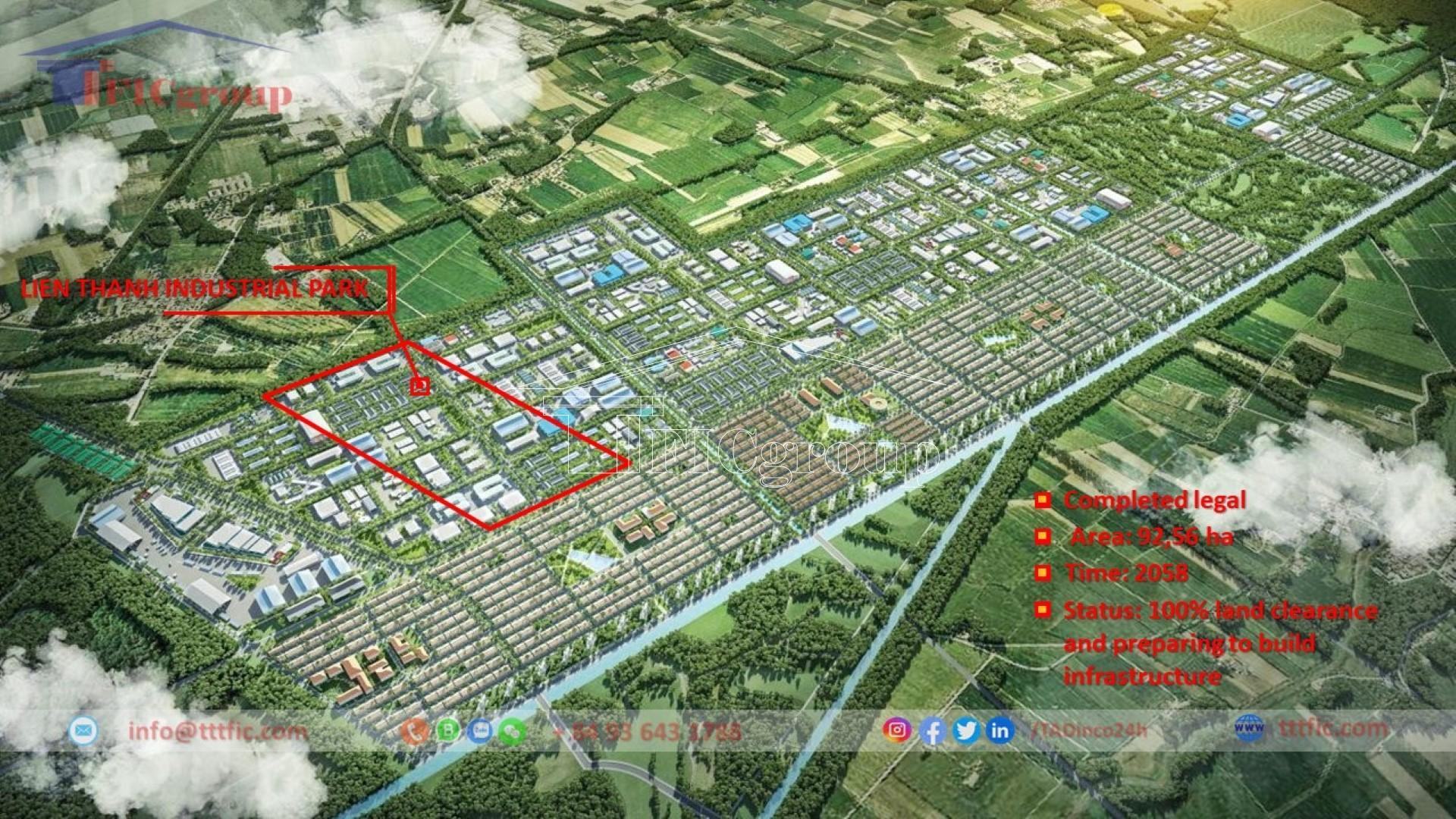 An overview perspective of Duc Hoa 3 - Lien Thanh Industrial Park Long An - TTTFIC Group