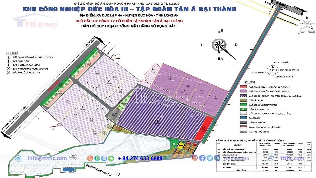 Duc Hoa 3 - Tan A Dai Thanh Industrial Park - Long An Province  - TTTFICGROUP