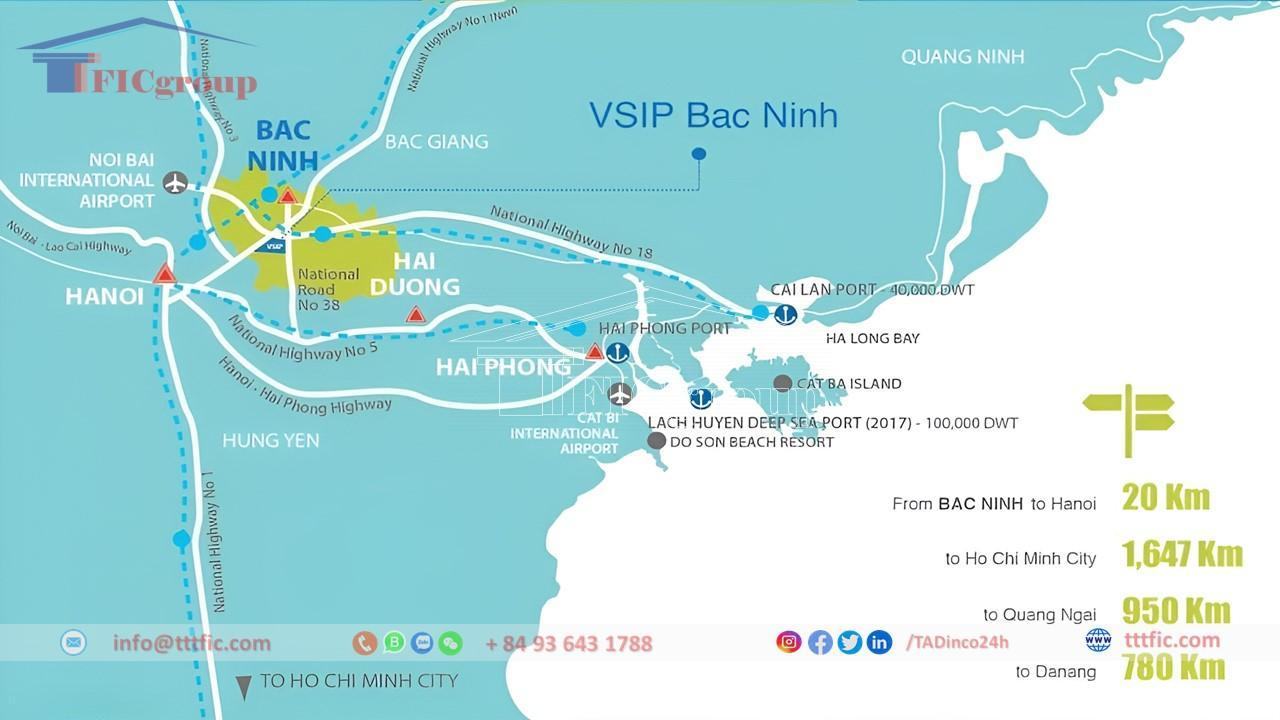 Transportation of VSIP - Bac Ninh Industrial Park