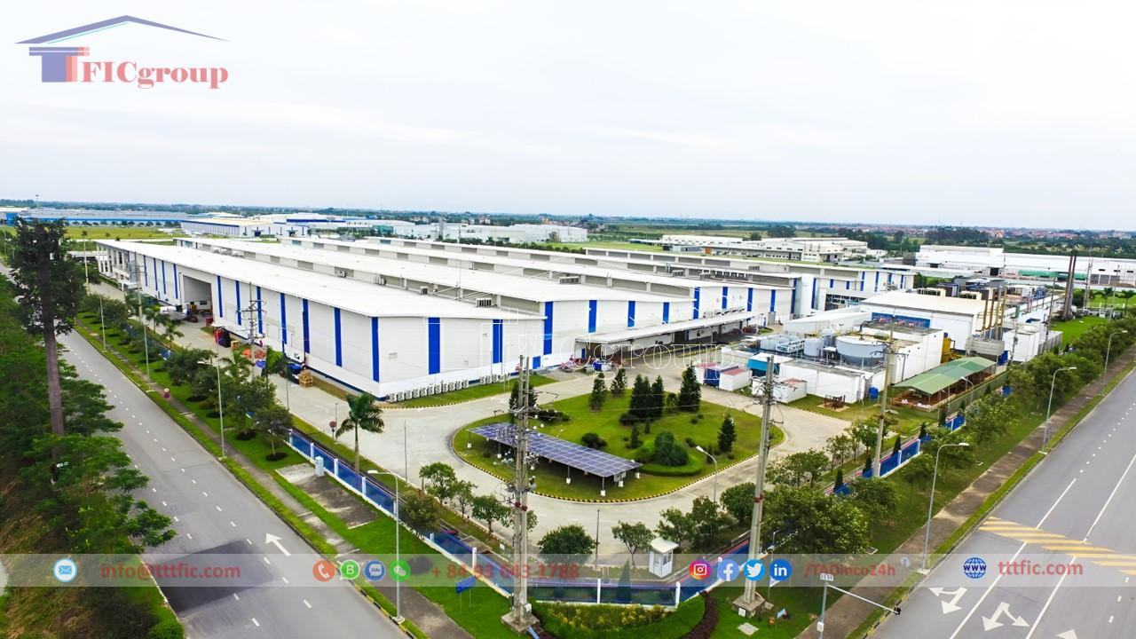 Kompleks kawasan industri manufaktur semikonduktor modern di Bac Ninh Vietnam