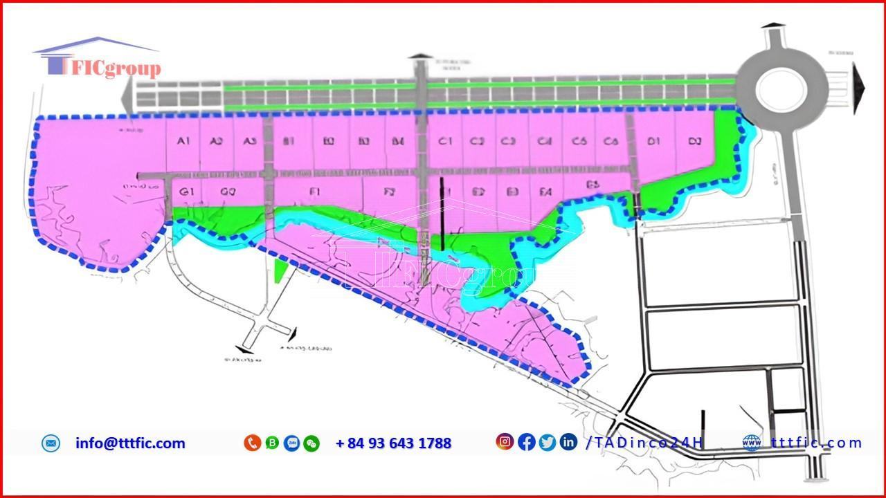 Master plan map of Cat Lai 2 Industrial Park - HCMC - TTTFIC Group