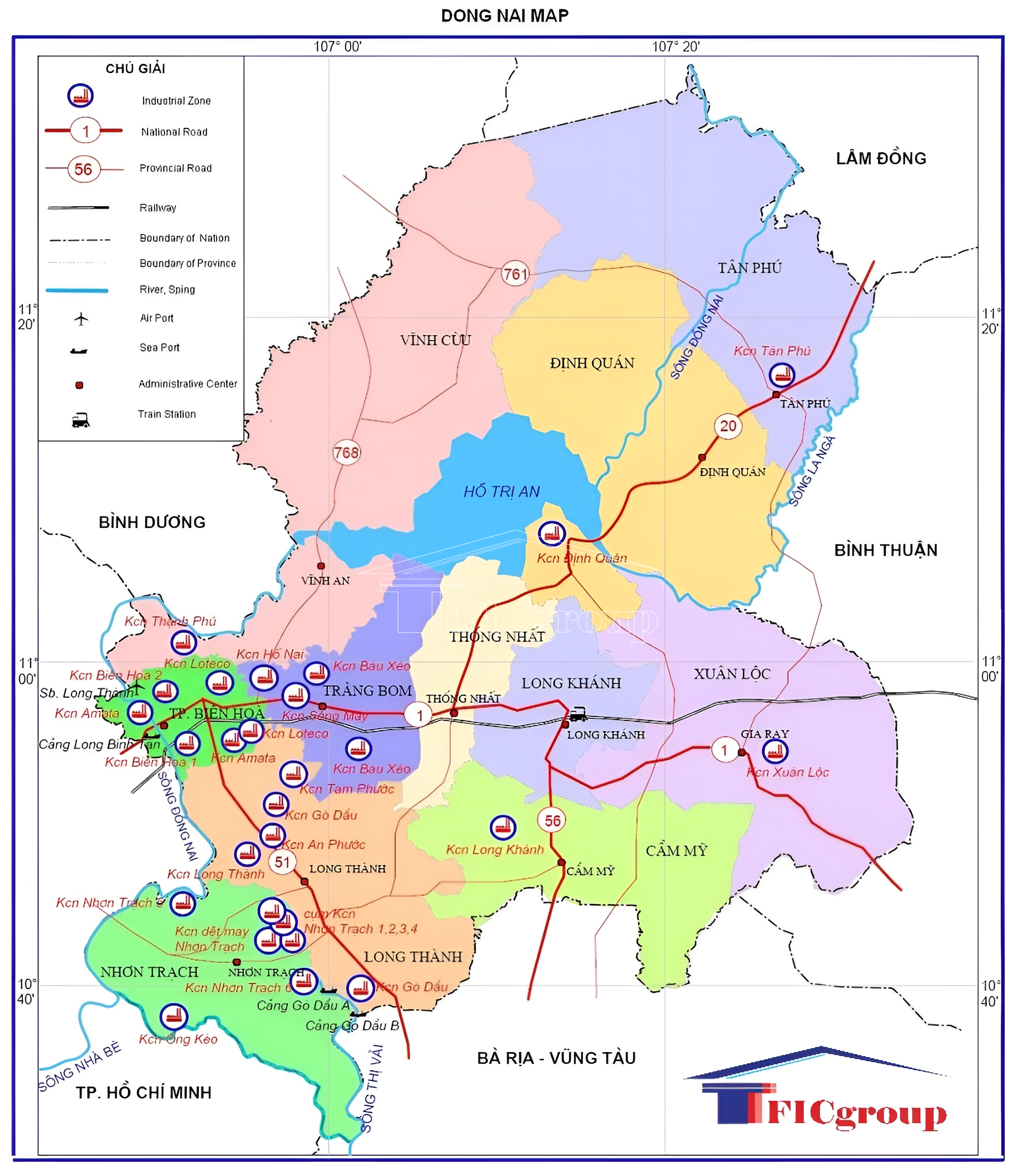 Master Plan of Industrial Zones in Dong Nai Province - TTTFIC Group