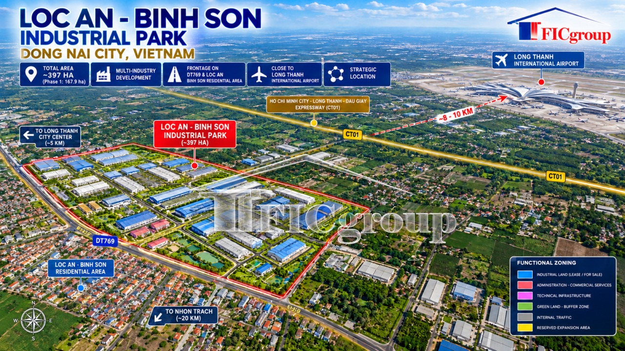 Loc An – Binh Son Industrial Land for Sale – Dong Nai