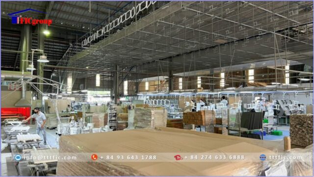 For sale: Wood Furniture Manufacturing Plant in My Phuoc 3 IP