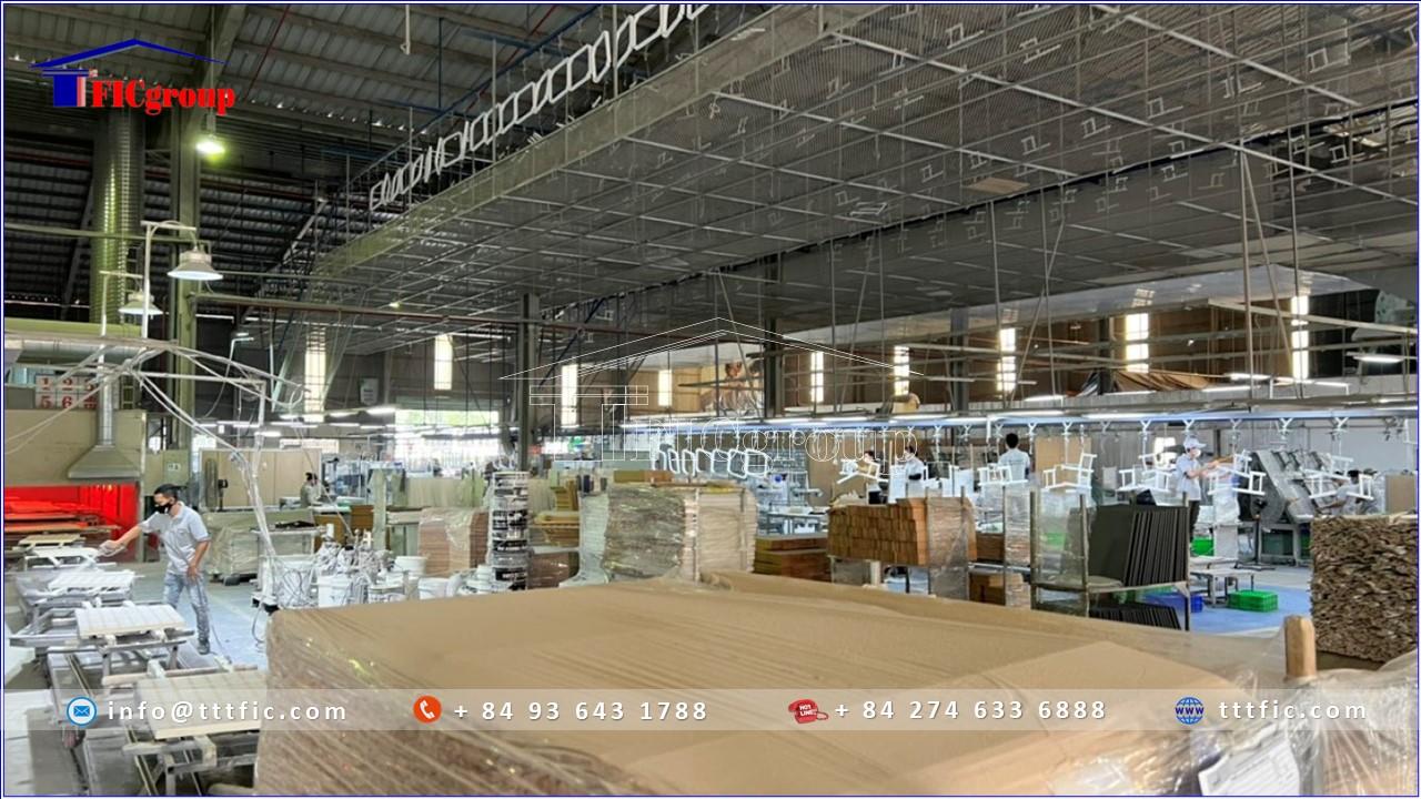 For sale: Wood Furniture Manufacturing Plant in My Phuoc 3 IP