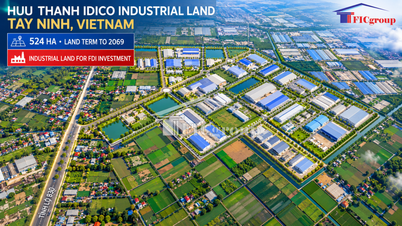 Huu Thanh IDICO Industrial Land for Sale – Tay Ninh