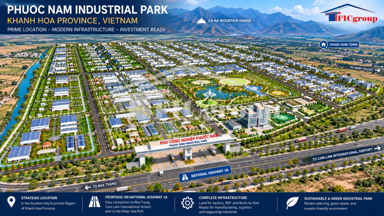 Phuoc Nam Industrial Land for Sale – Khanh Hoa