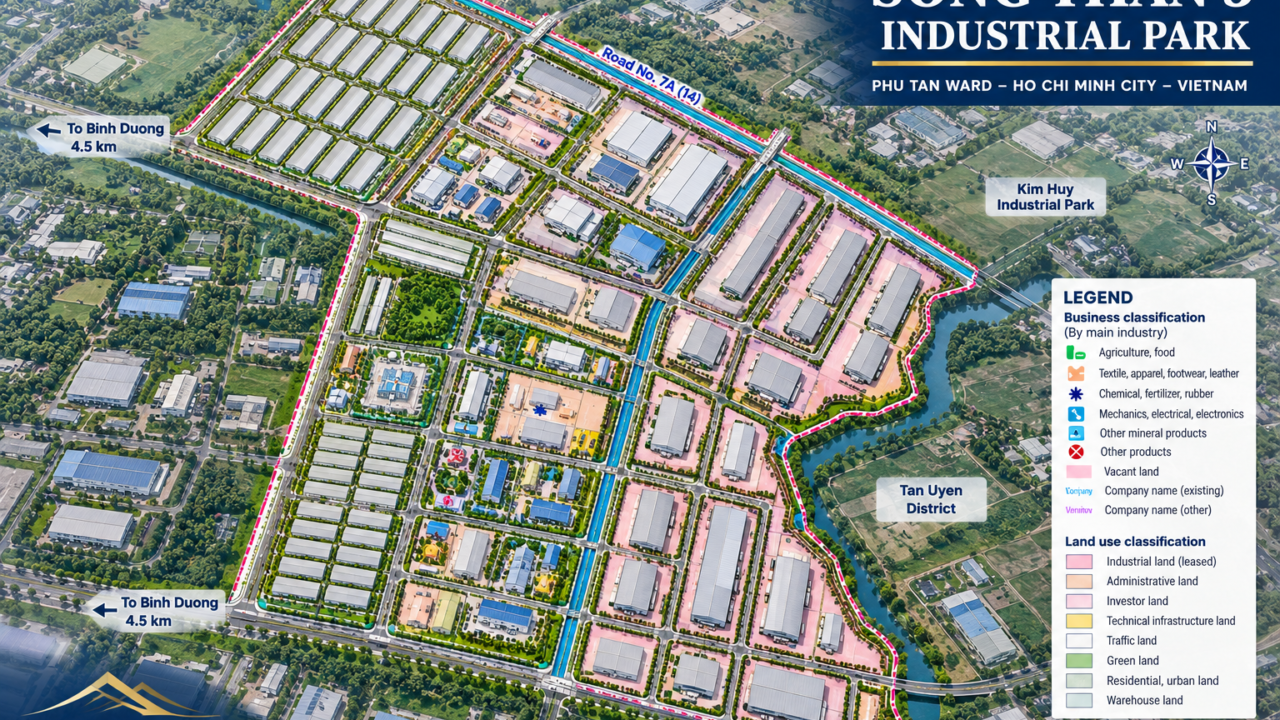Song Than 3 Industrial Land for Sale – Ho Chi Minh City