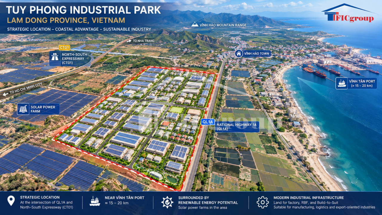 Tuy Phong Industrial Land for Sale – Lam Dong