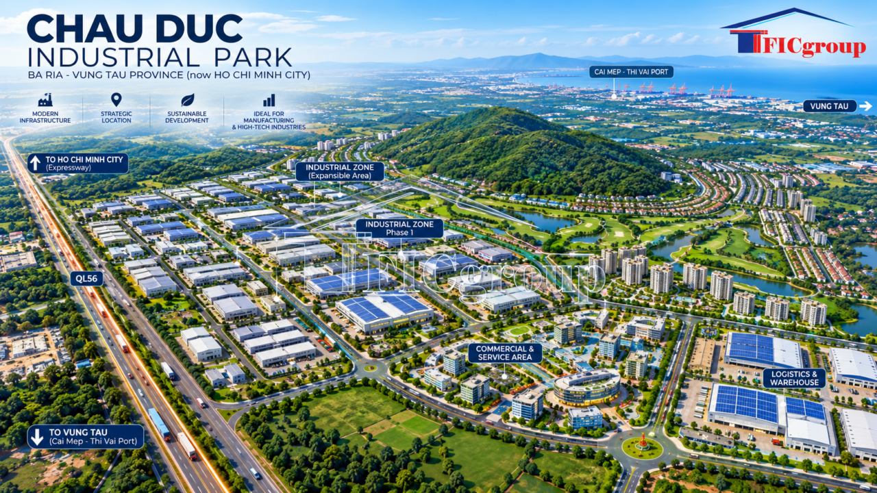 Chau Duc Industrial Land for Sale – Ho Chi Minh City