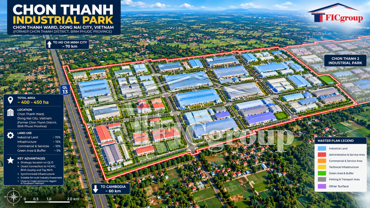 Chon Thanh Industrial Land for Sale – Dong Nai