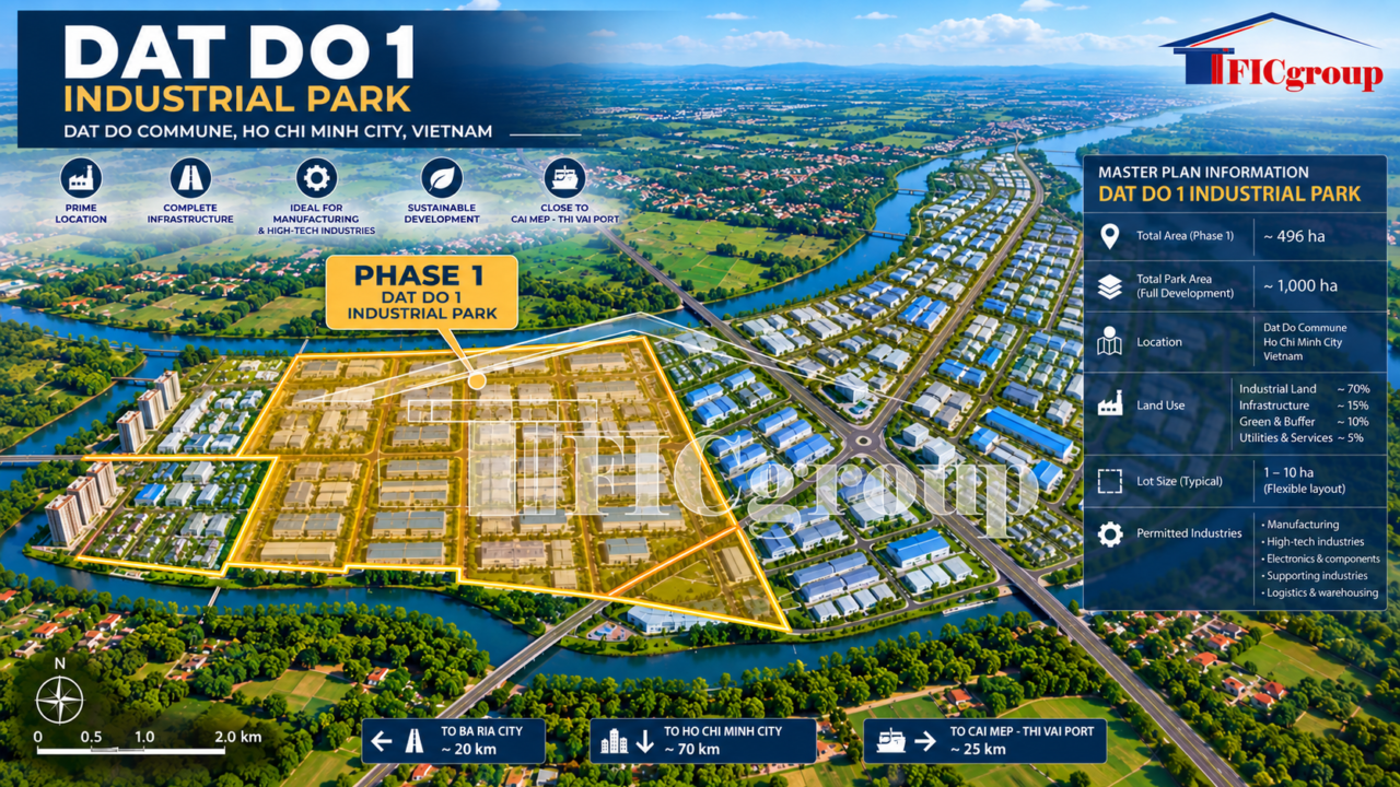 Dat Do I Industrial Land for Sale – Ho Chi Minh City