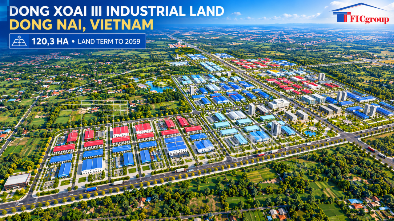Dong Xoai III Secondary Industrial Land for Sale – Dong Nai