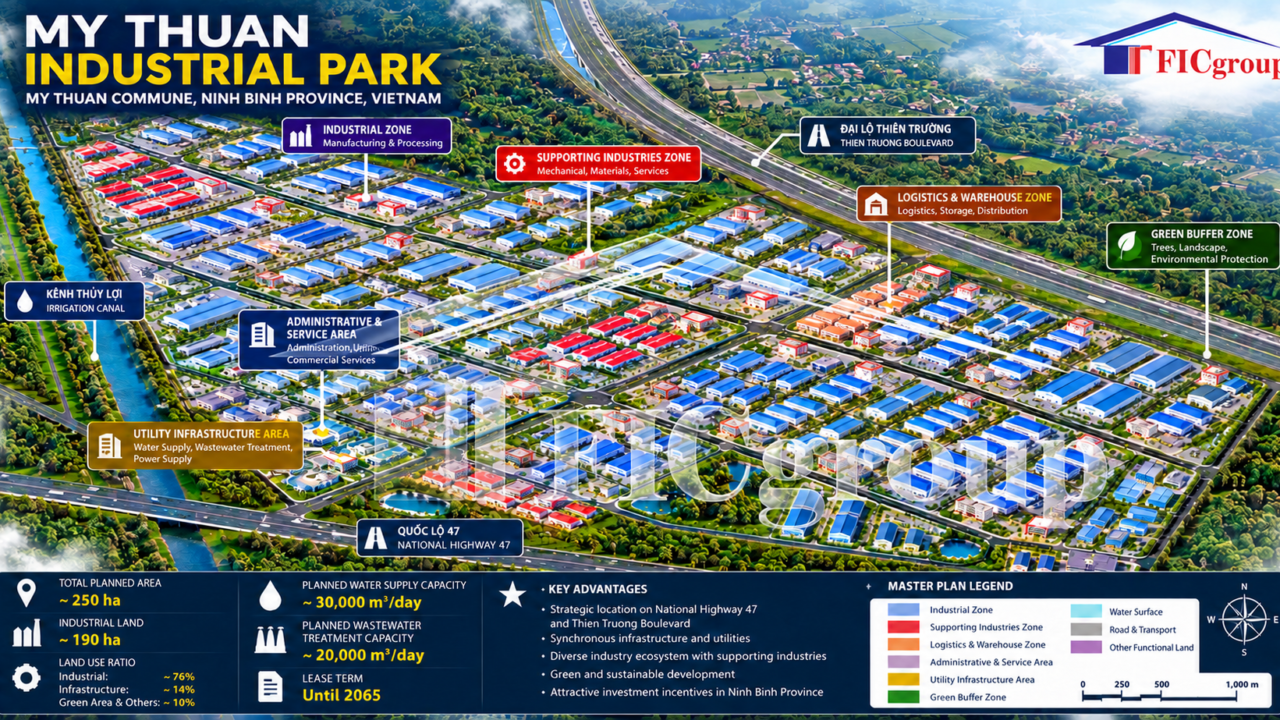 My Thuan Industrial Land for Sale – Ninh Binh