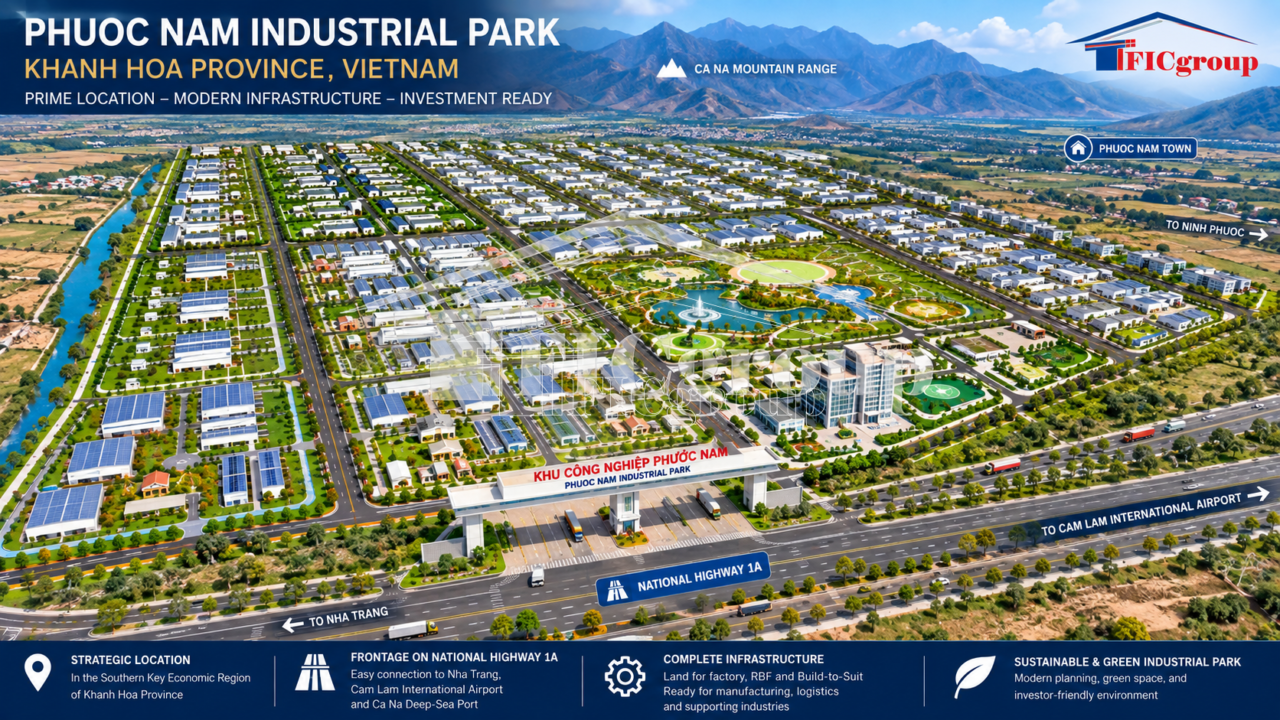 Phuoc Nam Industrial Land for Sale – Khanh Hoa
