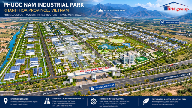 Phuoc Nam Industrial Park Khanh Hoa Province Vietnam – 3D masterplan by TTTFIC Group
