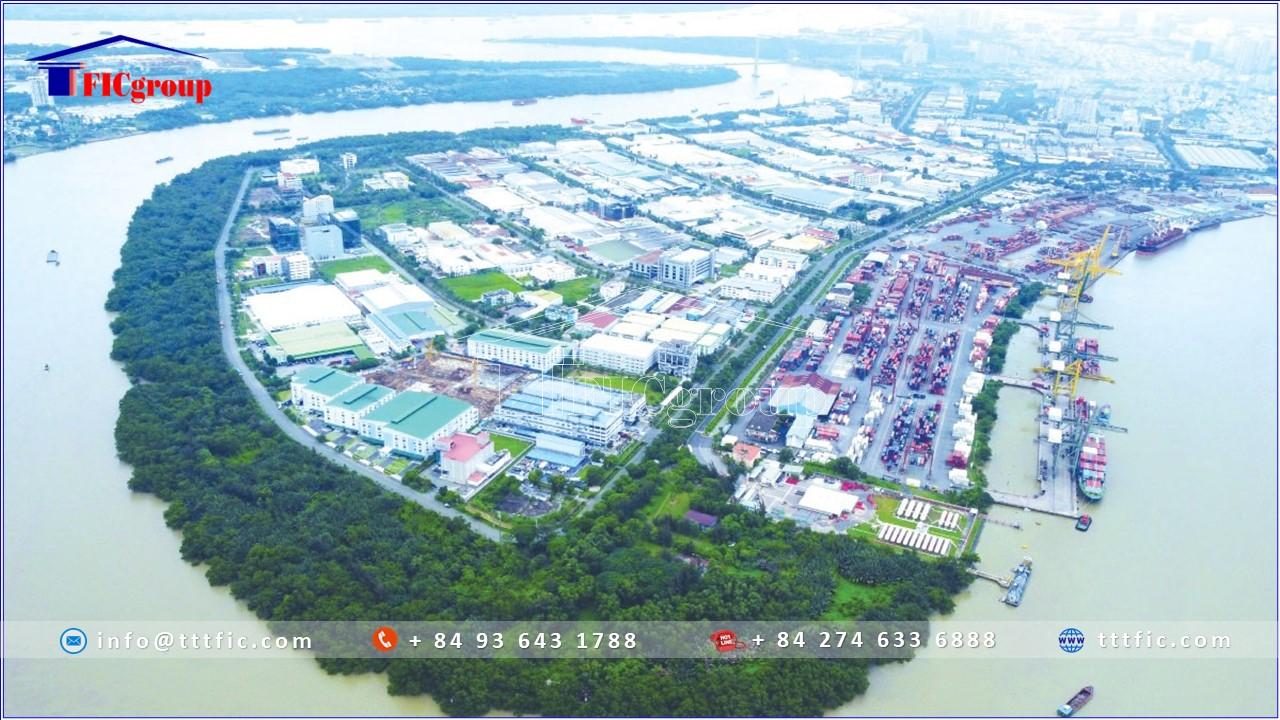 An aerial view of Tan Thuan Industrial Zone - HCMC - TTTFIC Group