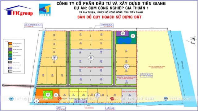 Land Use Planning Map - Gia Thuan 1 Industrial Cluster - Tien Giang – Dong Thap, Vietnam