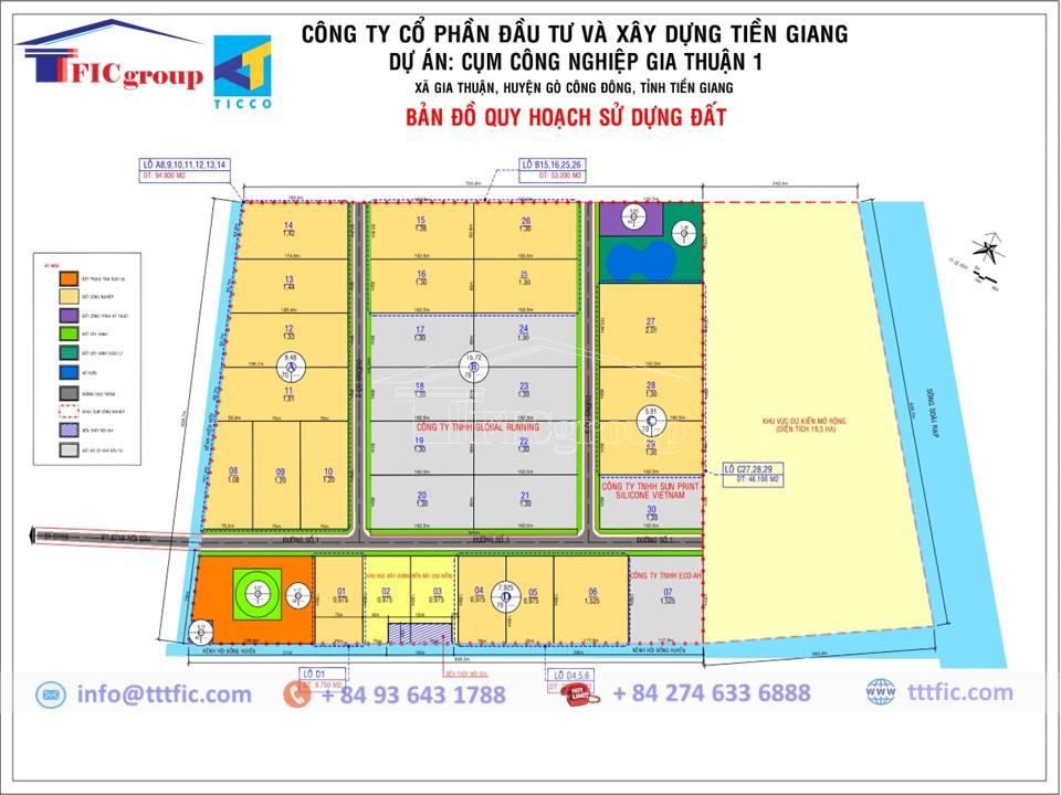 Land Use Planning Map - Gia Thuan 1 Industrial Cluster - Tien Giang