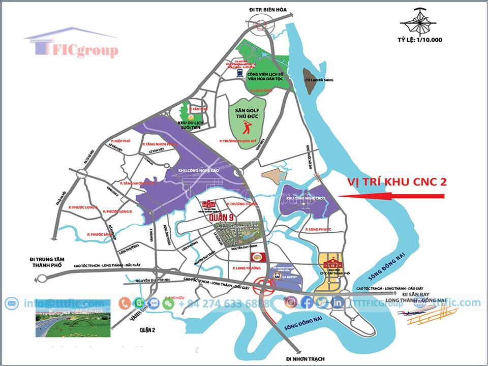 Map of Ho Chi Minh City's High-Tech Zone - TTTFIC Group
