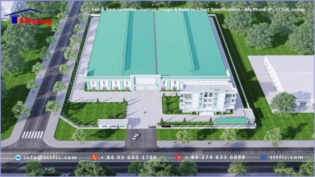 Sales & Lease Factories - Custom Design & Build to Client Specifications - My Phuoc Industrial Zones