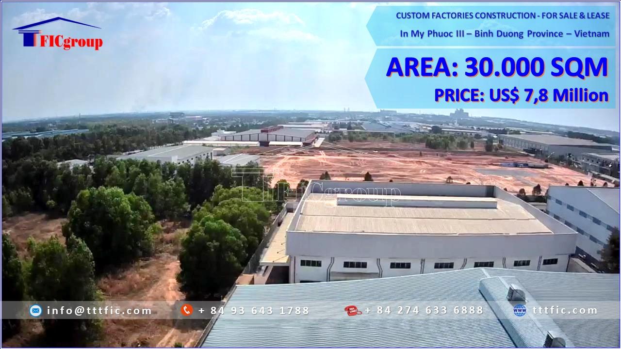 For Sale and Lease - Custom-Built Factories - My Phuoc 3 Industrial Park