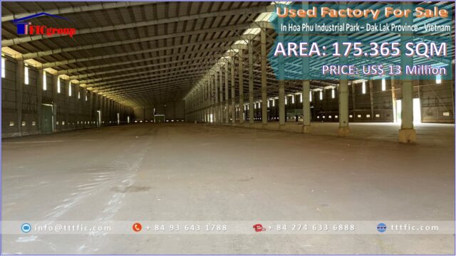 Used 175,365sqm Factory for sale - In Dak Lak Province