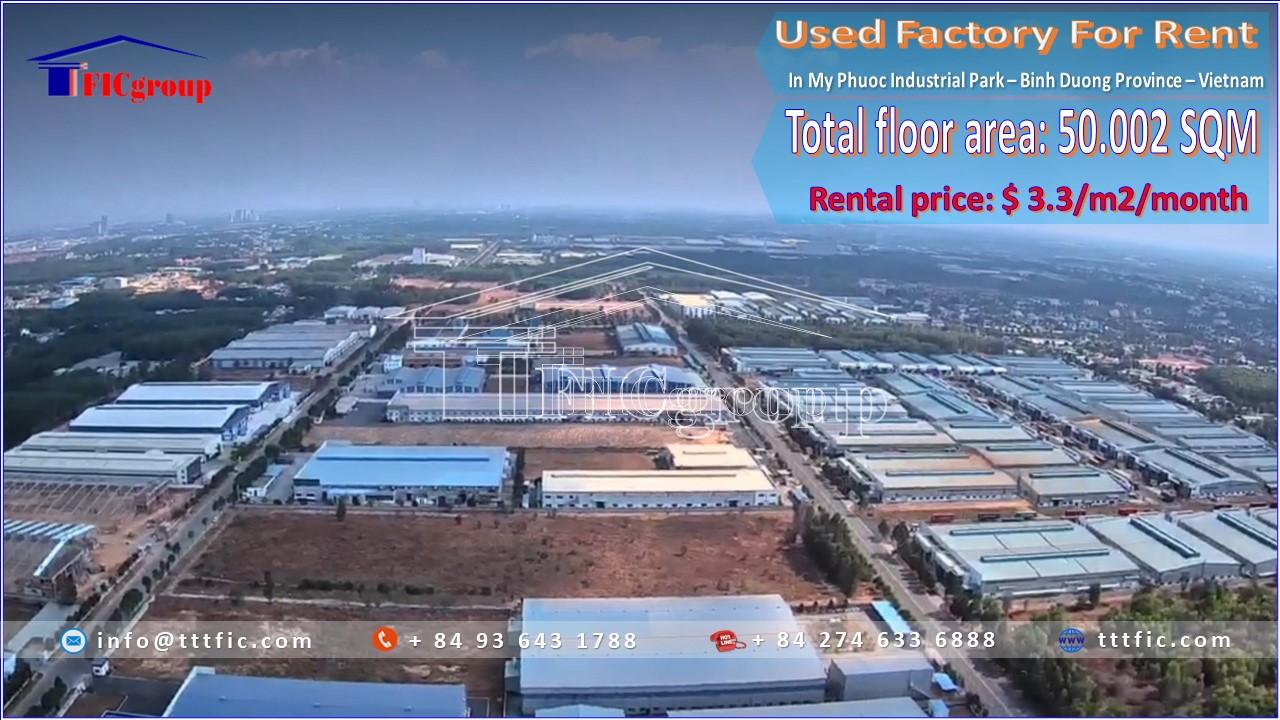 Factory for rent in My Phuoc Industrial Park - Ho Chi Minh City Province