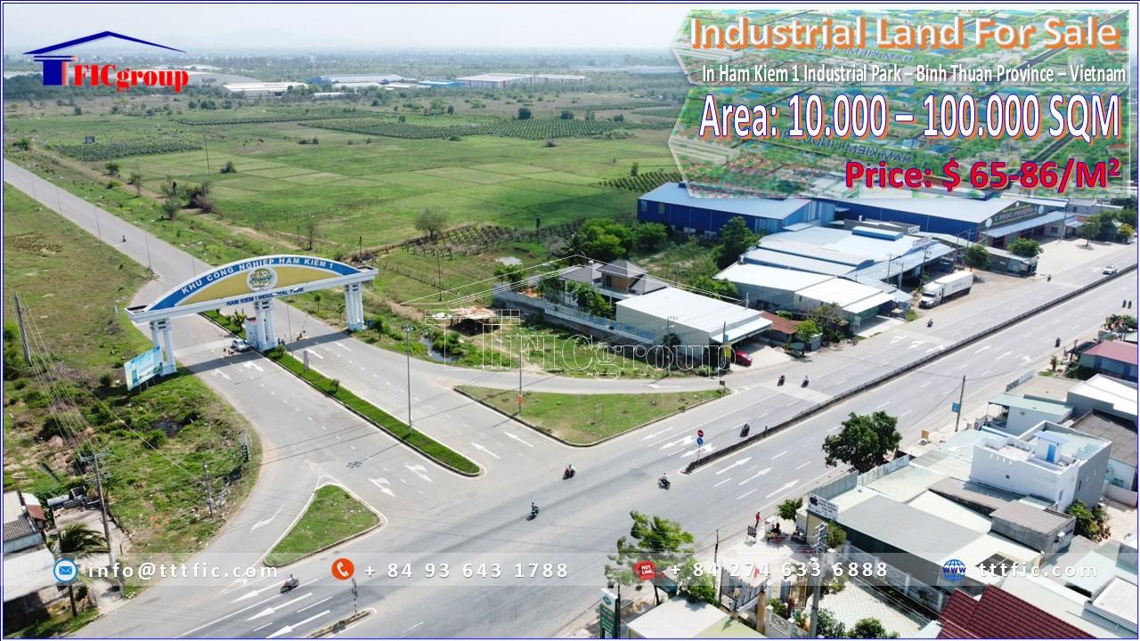 Land for sale - Ham Kiem 1 Industrial Park - Lam Dong
