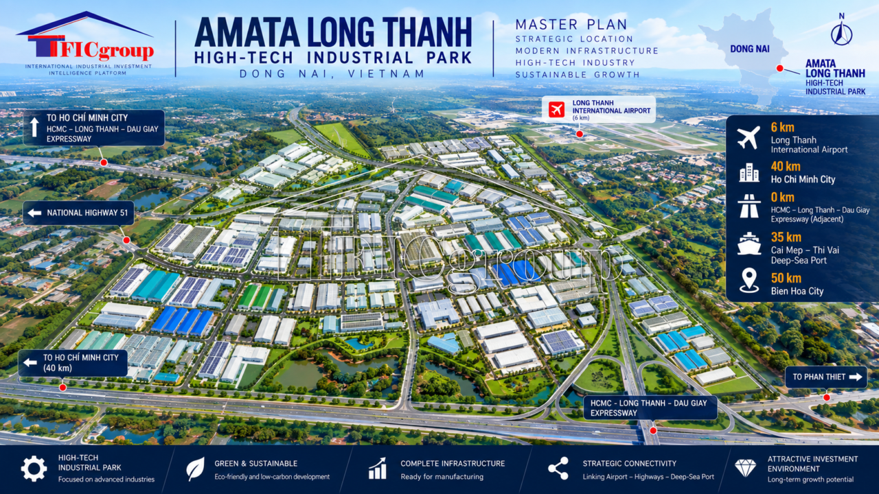 AMATA Long Thanh Industrial Land for Sale – Dong Nai