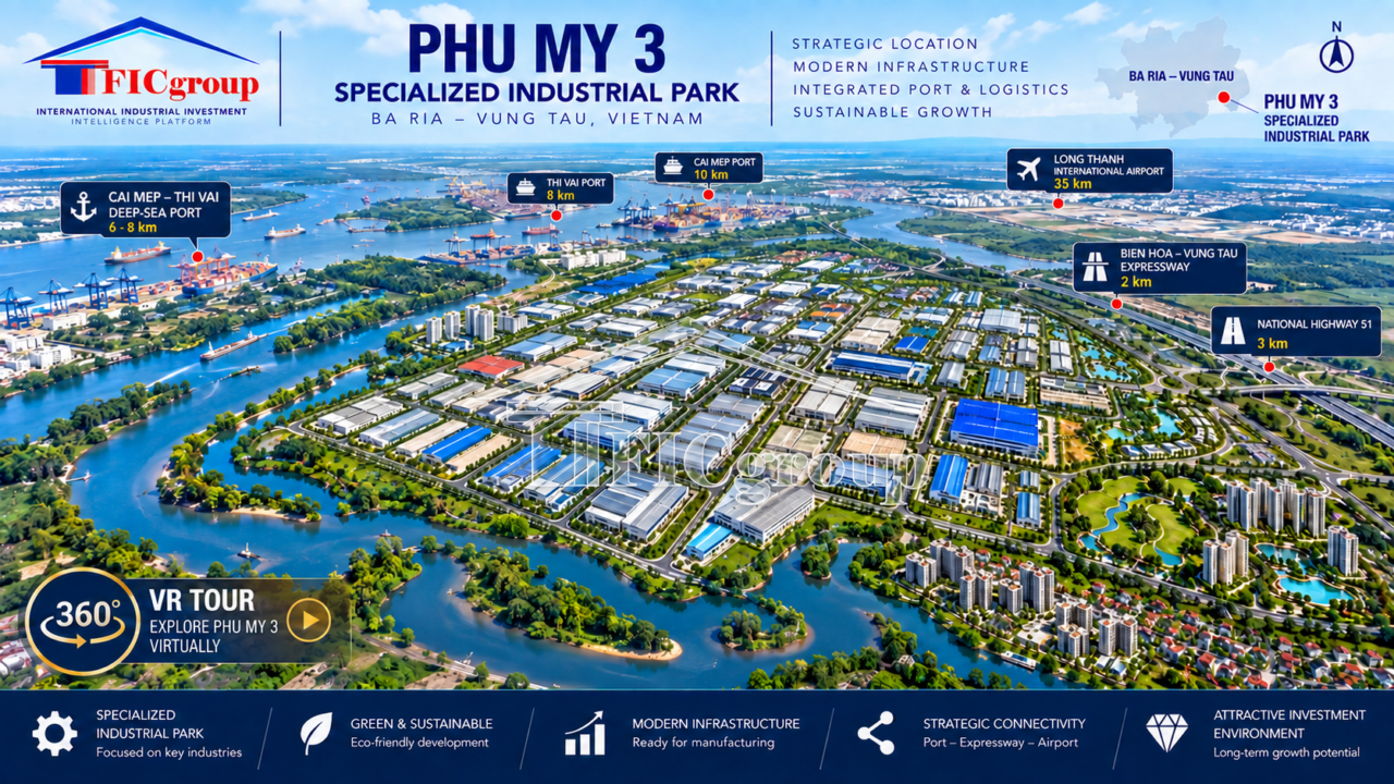 Phu My 3 Industrial Land for Sale – Ho Chi Minh City