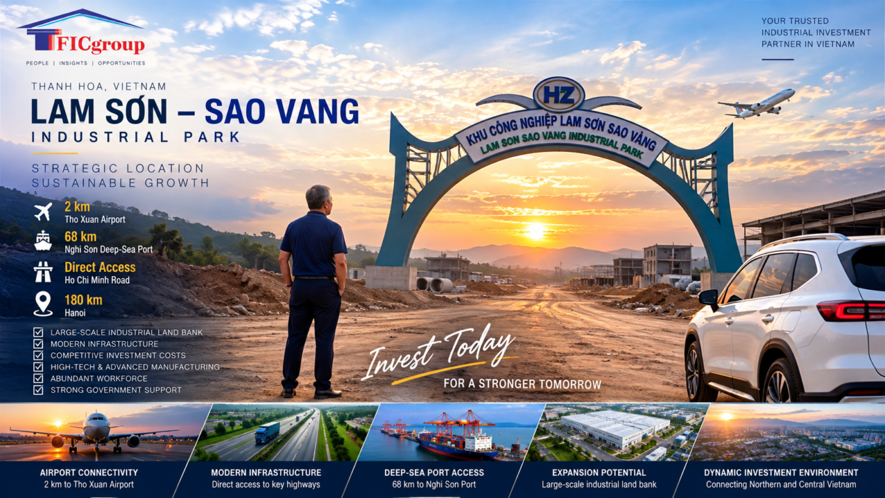 Lam Son – Sao Vang Industrial Land for Sale – Thanh Hoa