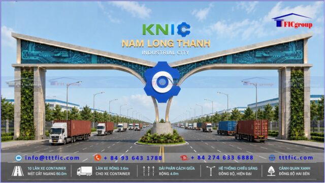 KNIC South Long Thanh Industrial Park offers a strategic location