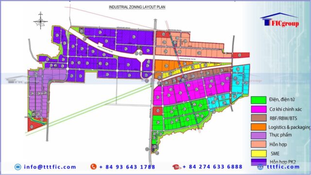 Layout KNIC Dong Long Thanh Industrial Park - Dong Nai Province - TTTFIC Group